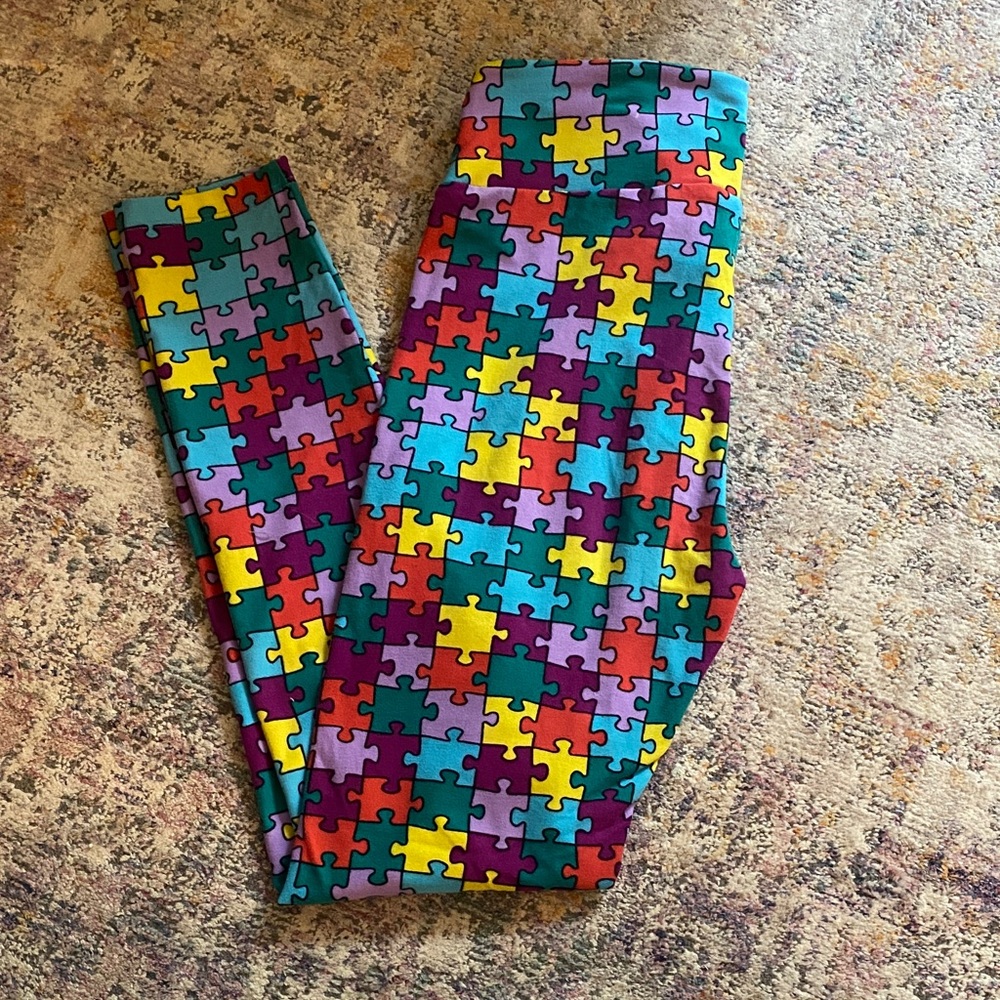 LuLaRoe Puzzle Piece Autism Leggings